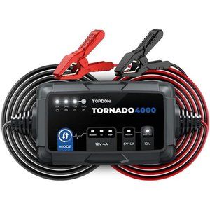 Trickle Charger Car Battery Charger Automotive, TOPDON T4000 4A/1A for 6V/12V